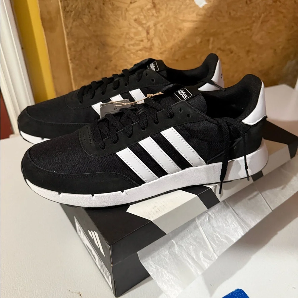 Adidas Black and White Sneakers
